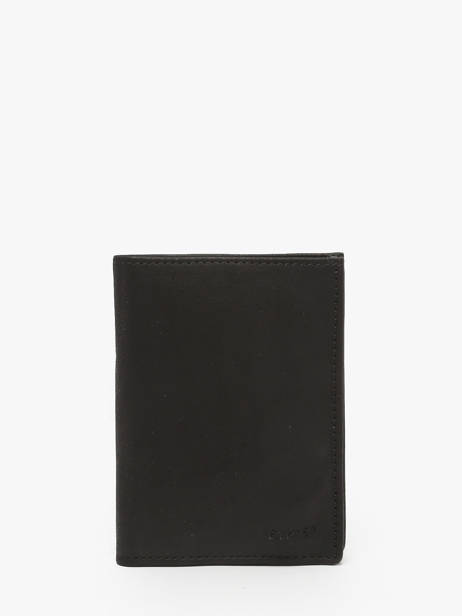 Portefeuille Oil Leder Etrier Zwart oil EOIL247